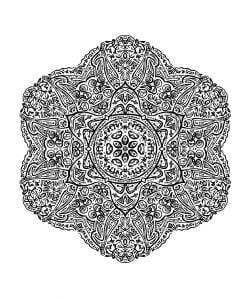 Mandala a colorier adulte tres difficile 2